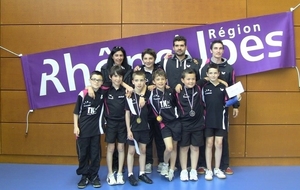 Les Benjamins (-11ans):Vice-Champions Régional aux Interclubs