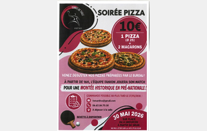 🍕Soirée Pizzas et "Match de l'année"