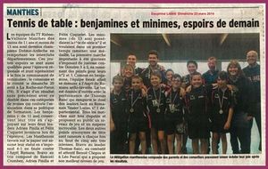 Champions Drôme Ardèche Interclubs Benjamins (-11) et Minimes (-13) en Mars 2014