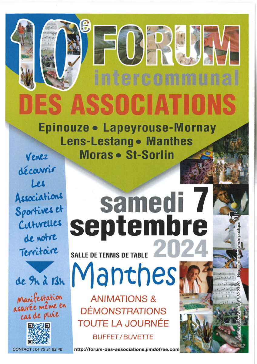 Forum des Associations + Rencontres amicales à Manthes