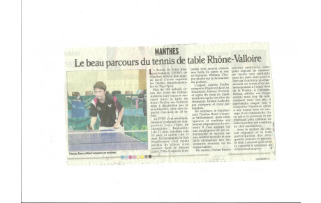 Les Articles de Presse Saison 2012/2013
