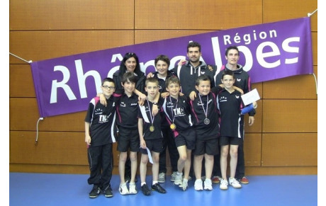 Les Benjamins (-11ans):Vice-Champions Régional aux Interclubs