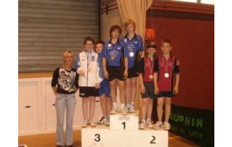 Vice-Champion Drôme-Ardèche en Double Minimes